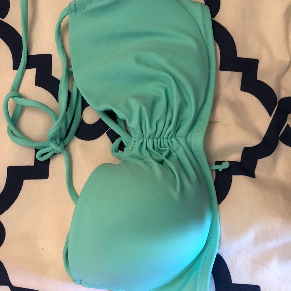 Turquoise bikini top